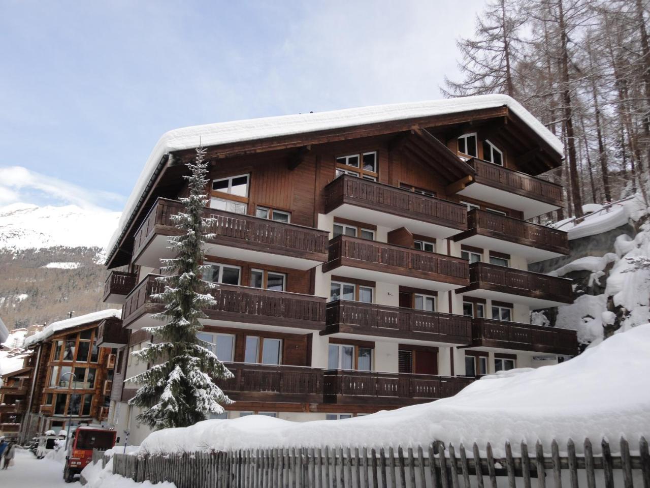 Bolero 4.5 Dachzimmerwohnung Zermatt Kültér fotó